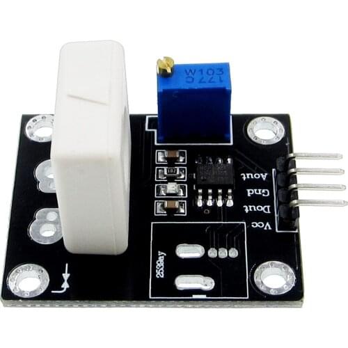 DC 5V WCS1800 Hall Current Detection Sensor Module 35A Precise With Overcurrent Signal Lamp