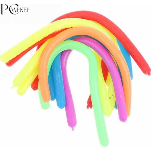 Soft Rubber Noodle Elastic Rope Toys Stretch String Decompression Toy Stretchy String Fidget Relief Stress Vent Toys