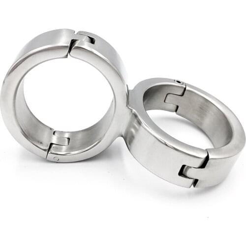 Stainless Steel Metal Handcuffs Wrist Restraints BDSM Bondage Torture Sex Toys For Couples Hand Cuffs Adult Games Fetish Tools