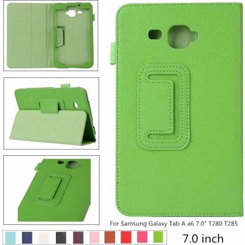 New Tablet Case For Samsung Tab A a6 7.0" T280 T285 SM-T280 SM-T285 Smart Cover Case Tablet Flip Stand Protective Shell + film