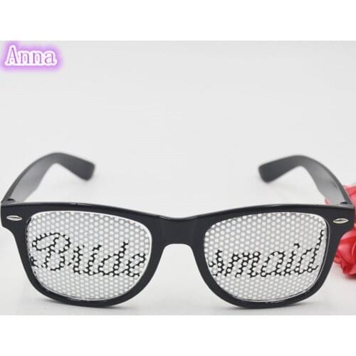 Bridesmaid Glasses Black Wedding Glasses For Bridal Bachelorette Party Favors Grooms Maid Baby Shower Party Decoration