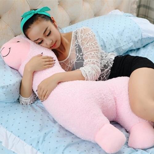 Dorimytrader Giant Soft Cartoon Alpaca Plush Pillow Big Stuffed Animal Sheep Doll Toy Great Gift 37inch 95cm DY61420