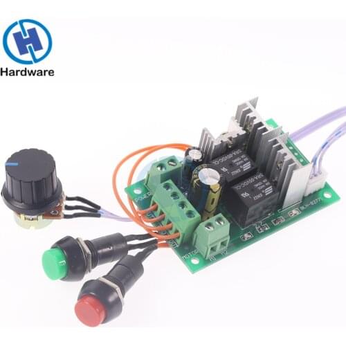 DC 6-24V 6V 9V 12V 24V 10A PWM DC Motor Speed Controller Forward Backward Reversible Switch RC Control Regulator