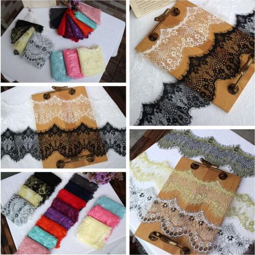 30meters 8cm Eyelash lace ribbon DIY Handmade accessories Garment needlework sewing Dress edge Underwear decoration 321