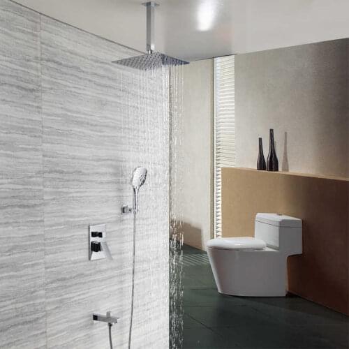 Mounting on the wall of the bathroom shower waterfall shower faucets together hidden shower system chrome tap of the blending