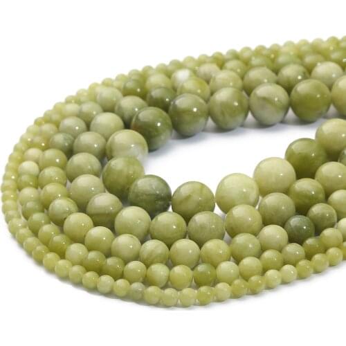 Textured Crystal Clear Natural Taiwan Green Round Beads For Making DIY Bracelet/Necklace/Earring Jewelry 4-12MM Optional