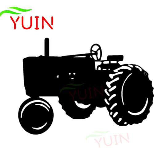 Tractor Agricultural Decal Fashion Window Decoration PVC Waterproof Sunscreen Car Sticker Black/White/Red/Laser/Silver