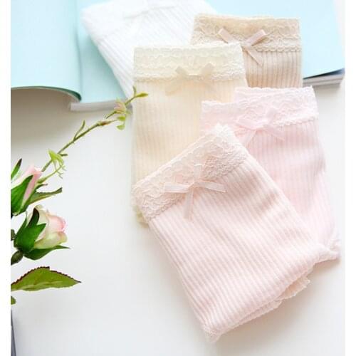Womens cotton panites briefs mid rise panties female and girl underwears