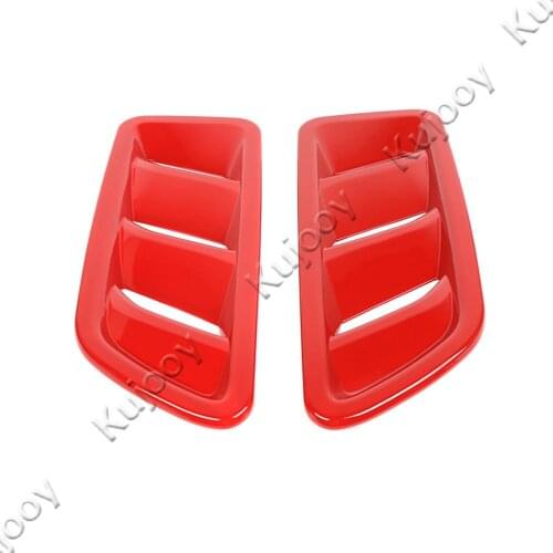 Interior Mouldings for Jeep Wrangler JL 2018 Up Hood Vent Decor Cover Frame Sticker Trim