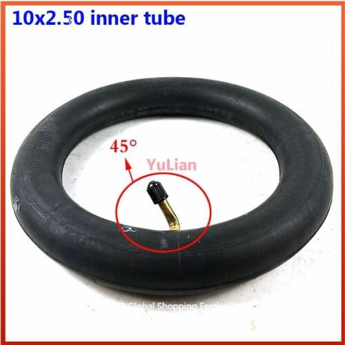 10X2.50 Inner Tube 10x2.5 Tube Innertube with bent valve 45 90 Degree valve for Baby Stroller Pram Scooter 10 Inch