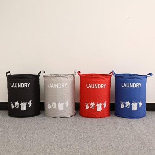Waterproof Laundry Basket 4 Colors Toys Dirty Storage Bucket Waterproof Sundries Folding Storage Basket Laundry Organizer