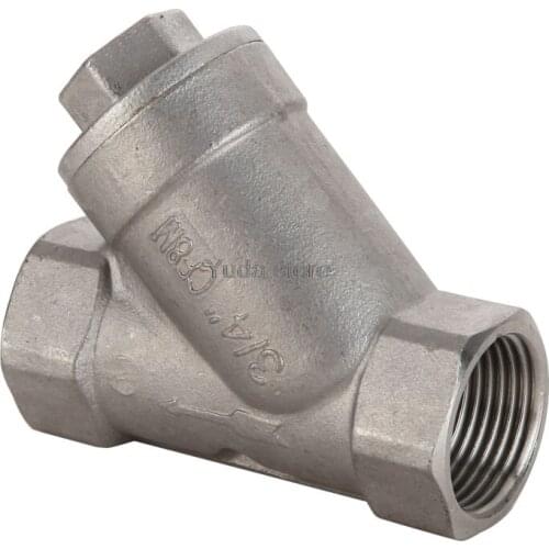 High-quality BSP 1/2"3/4" 1" 1-1/4" 1-1/2" Female Inline Y Mesh Strainer Threads Filter 304 Stainless Steel filter valve thicken