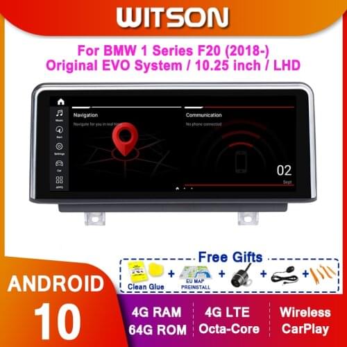 WITSON Android 10.0 8 core Car multimedia player For BMW 1 Series F20 2018 EVO system