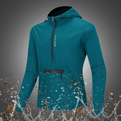 WOSAWE Windproof Cycling Jacket Light-Reflecting MTB Bicycle Waterproof Wind Coat Bicycle Sport Mountain Bike Jersey Windbreaker
