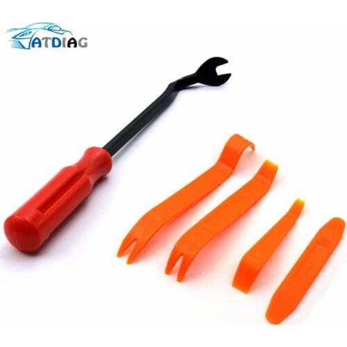 4pcs Remover Removal Puller Pry Tool Car Door Panel Trim Upholstery Retaining Clip Plier Tool Hand Tool Set