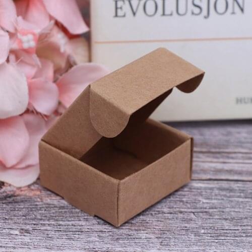 5Pcs Dollhouse Mini Simulation Express Box Kraft Paper Box Model Accessories Toy