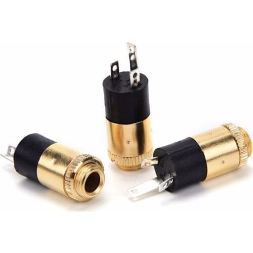 5pcs/lot Gold PJ392 3.5mm Stereo Female Sockect Jack 3.5 Audio Headphone Connector Stereo Headphone Audio Video Jack Socket Plug