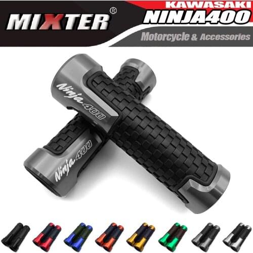 Motorcycle CNC Accessories 22mm Hand Grips Rubber Gel Handle Grip Handlebar For KAWASAKI NINJA400 Ninja-400 2018-2021 ninja 400