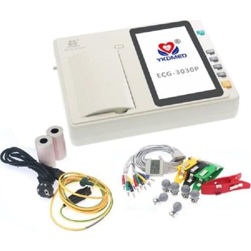 English Version of YKDmed Three Channel Electrocardiograph (with Standard Accessories)