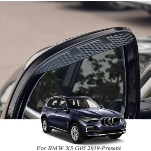 Car Rearview Mirror Rain Eyebrow Auto Shield Snow Guard Sun Side Visor Shade Protector For BMW X5 G05 2019-PresentAuto Accessory