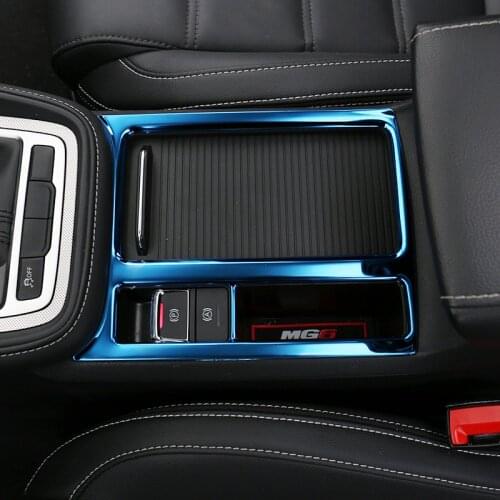 Lsrtw2017 Stainless Steel Car Center Console Water Cup Frame Trims for Mg Mg6 2018 2019 2020 Interior Accessories Auto Styling