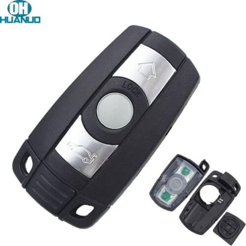 3 Buttons Smart Key Shell Case Fob for BMW 1 3 5 6 X Series E90 E91 E92 E60 Key Blank