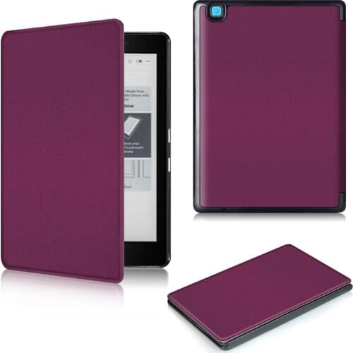 PU leather cover for 2016 Kobo Aura Edition 2 6 inch Ereader protective case smart cover with sleep/awake