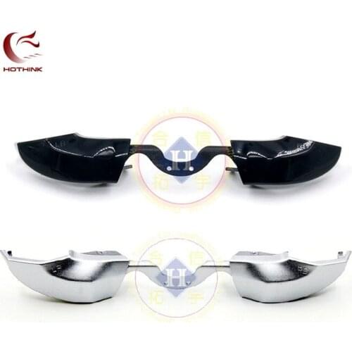 HOTHINK Black/Silver 50pcs/lot Black LB RB Button Triggers Bumpers for Xbox One controller ( 3.5MM port)