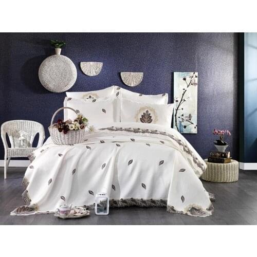 French Laced Embroidered Alya Bridal Set Cream Damson