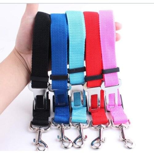 By DHL 200PCS Adjustable Dog Cat Pet Car Safety Seat Belt Collars Wholesale