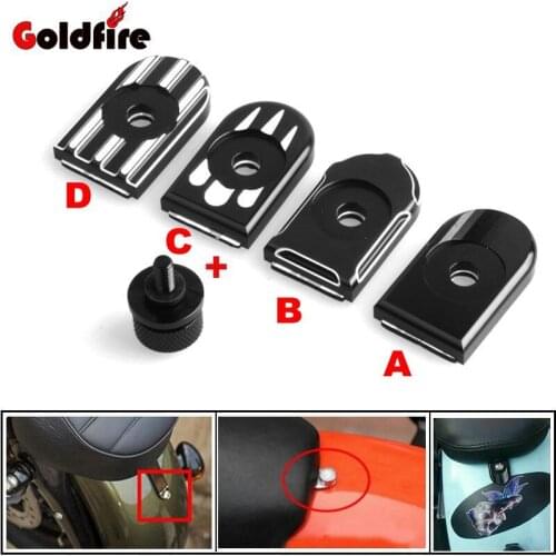 Motorcycle Seat Bolt Tab Screws Mount Knob Cover Kit For Harley Sportster Dyna Touring Cafe Racer Seat Covers kits