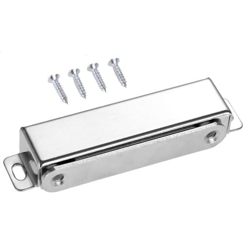 1Pc Metal 95*23mm Door Magnetic Catches Kitchen Cupboard Wardrobe Cabinet Latch Catches Closure with 4 Screws Furniture Hardware