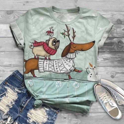 2021 mens and womens casual summer fashion 3D Christmas printed T-shirt comfortable outdoor street shirt childrens T-shirt