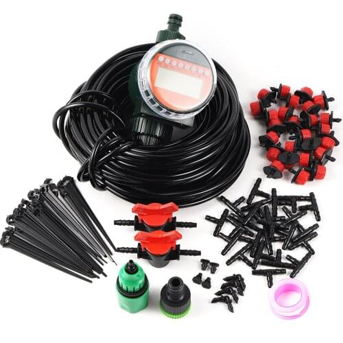 Automatic Garden Watering System Kits Rainy Sensor Water Timer Dripper Irrigation Combination Garden Greenhouse Micro Drip Tool