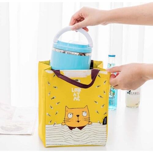 New Portable Lunch Bag For Women Cooler Bag Kids Men Insulated Lunch Box Thermal Bag Bento Pouch Lunch Container School Food Box