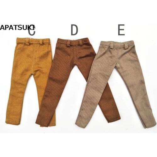 1:6 Doll Clothes Kahki Pants For Ken Doll Trousers For Barbies Boyfriend Ken Prince Male Doll Casual Wear 1/6 Doll Accessories