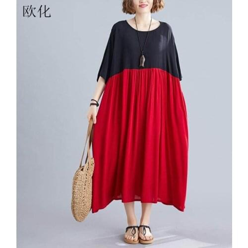 QIAOXICUN Red Summer Dresses