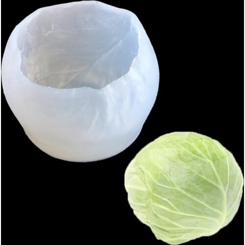 Silica gel mould for 3-D cabbage Mousse cake, plaster moulding tool for turning sugar into soft clay