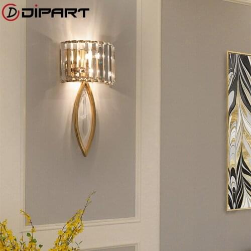 Modern fashion Luxury Led Wall Lamps For Living room Bathroom Corridor Stairs Loft Lamp Modern Bedroom Crystal Wall Light