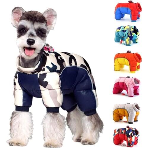Super Warm Pet Winter Clothes for Dog Puppy Thick Waterproof Fabric Reflective Down Jacket Small Dogs Pets s 4xl Coat Clothing