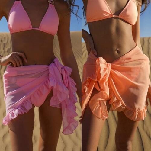 Women Trend Fashion Swimsuit Cover Up Summer Beach Wrap Skirt Swimwear Bikini Cover Up For Ladies Skin-Friendly And Comfortable