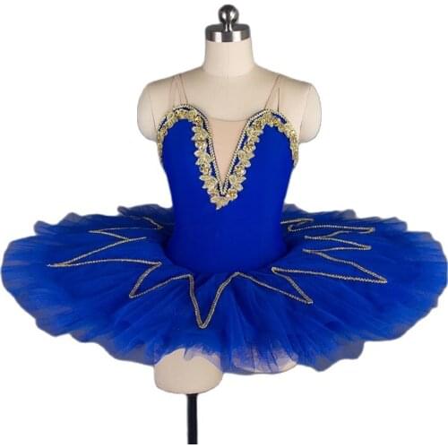 New Arrival Royal Blue Pre-professional Ballet Tutu Women & Girl Stage Performance Ballet Dance Costume Dance Tutu
