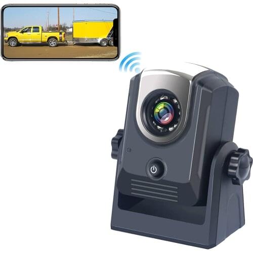 WiFi Wireless Backup Camera for Car Rechargeable Rear View Reverse Camera wIth IR Night Vision Magnetic Hitch For Camping travel