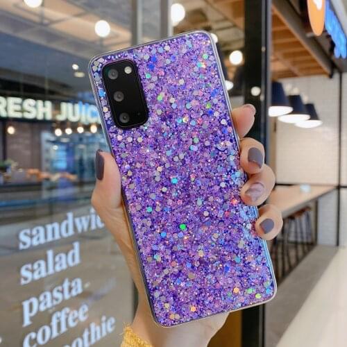 Glitter Bling Tpu Soft Case For Samsung Galaxy A10S A20S A02S A11 A12 A32 A42 A52 A72 5G Cover