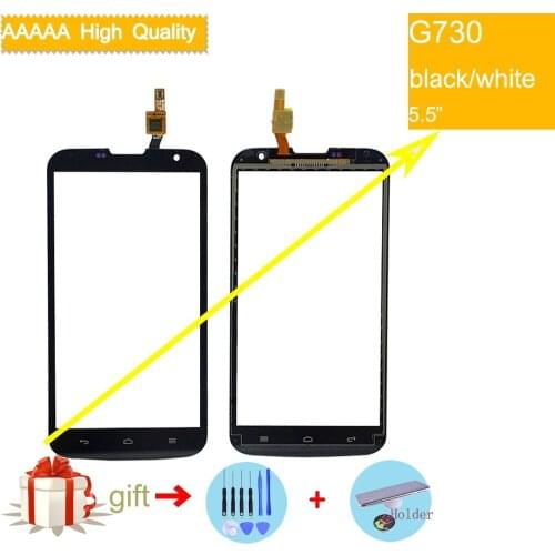 For Huawei Ascend G730 G 730 Touch Screen Touch Panel Sensor Digitizer Front Outer Glass Lens Touchscreen No LCD black white