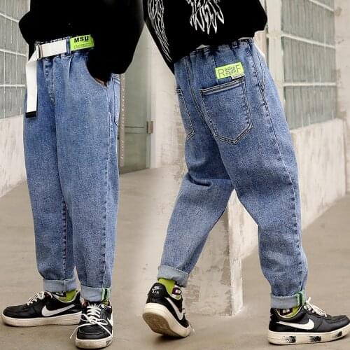 Retro Baby Spring Autumn Jeans Pants For Boys Children Kids Trousers Clothing Teenagers Gift Home Outdoor High Quality