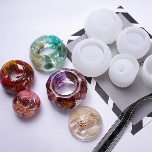 Epoxy Mold DIY Tear-resistant Silicone Round Pot Shape For Pen Box Storage Box Home Decor UV Epoxy Resin Tray Coaster Molds