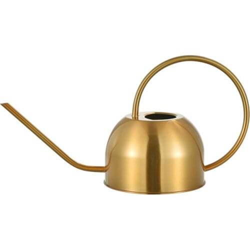 Stainless Steel Watering Can Pots Long Mouth Watering Can Pot Flower Plants Perfer For Sprinkling Tools For Garden Supplies