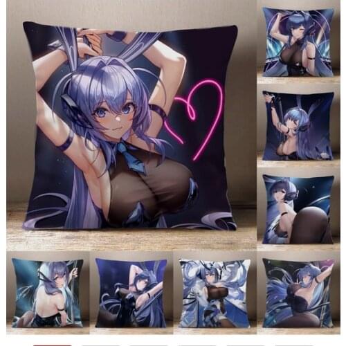 Hot Game Azur Lane State of New Jersey Cosplay Cartoon Peach Skin Dakimakura Plush Stuffed Throw Pillow Bed Sofa Cushion