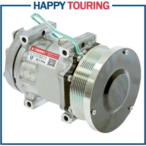 4302 4840 A/C Compressor w/Clutch for Caterpillar 183-5106 75R81134 5318 58798 8GR SD7H15 Air Conditioning Compressor